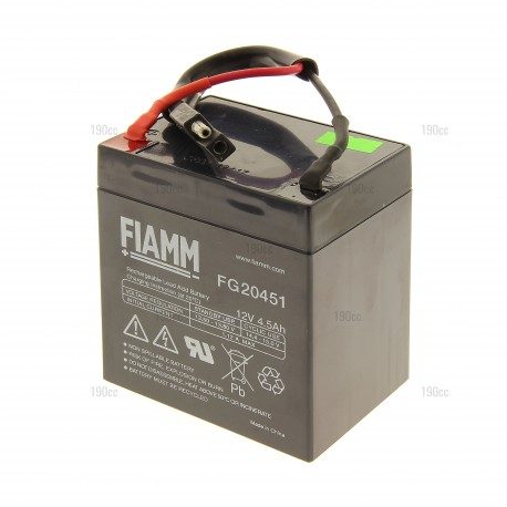 Batterie pour tondeuse à demarrage electrique 12V 4.5 Ah fabrication GGP Batterie pour tondeuse à demarrage electrique 12V 4.5 Ah fabrication GGP