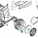 Roue avant pour tondeuse MTD Optima 42E