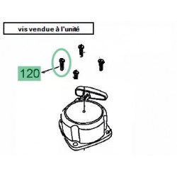 Vis de lanceur pour taille haie MTD GHT 55/28 Vis de lanceur pour taille haie MTD GHT 55/28