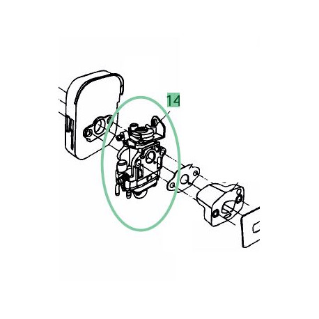 Carburateur débroussailleuse MTD Smart BC 26 D