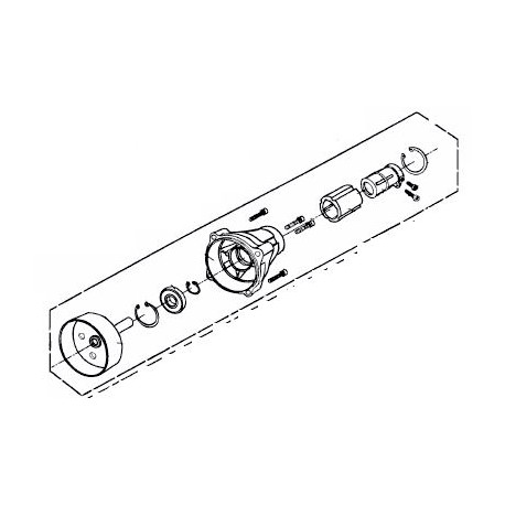 Cloche embrayage débroussailleuse MTD 1035 K, 1043 et 1045 K