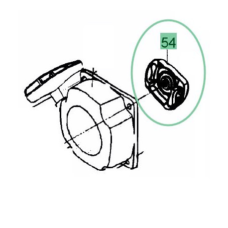 Coupelle de lanceur de débroussailleuse MTD Smart BC 33, BC 43, BC 52