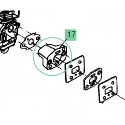 Coude admission carburateur pour débroussailleuse MTD Smart BC 26