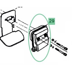 Pot echappement débroussailleuse MTD Smart BC 26 - 41ATG0G-602 (2015)