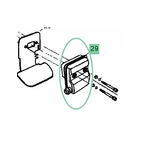 Pot echappement débroussailleuse MTD Smart BC 26 - 41ATG0G-602 (2015)