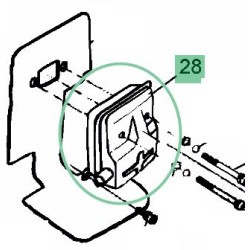 Pot echappement débroussailleuse MTD BC 43 et BC 52 ( xxx-602 - 2015)
