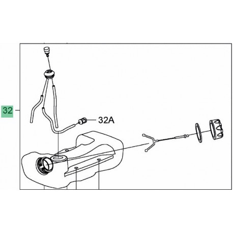 Reservoir pour débroussailleuse MTD Mastercut 2033 B