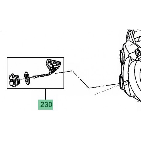 Bouchon de reservoir d'huile de chaine tronçonneuse MTD GCS 2500/25 T