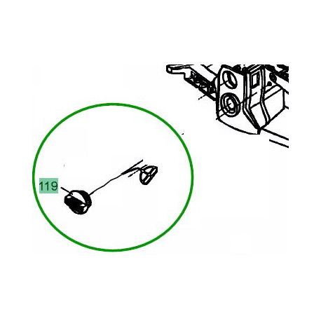 Bouchon de reservoir pour tronçonneuse MTD GCS 4600/45