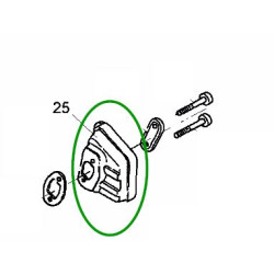 Silencieux pour tronçonneuse MTD GCS 2500/25 T