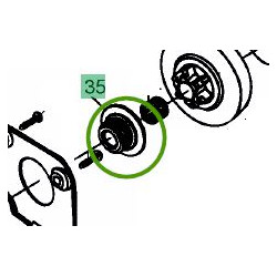 Vis sans fin pompe huile MTD GCS 2500 / GCS 3800 / GCS 4100