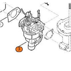 Carburateur pour autoportée Viking à moteur EVC 4000.0