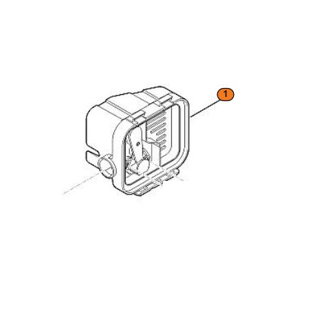 Support filtre à air moteur Viking EVC 200 Support filtre à air moteur Viking EVC 200