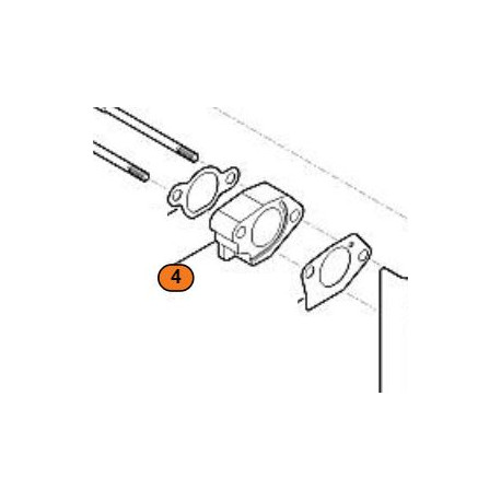 Bride carburateur moteur Viking EVC 4000.0 Bride carburateur moteur Viking EVC 4000.0