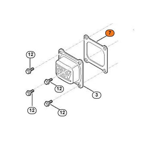 Joint cache culbu moteur Viking EVC 200.0 Joint cache culbu moteur Viking EVC 200.0