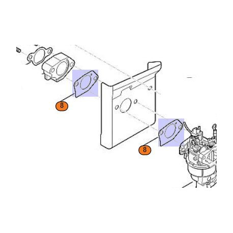 Joint carbu pour Viking EVC 4000.0 Joint carbu pour Viking EVC 4000.0
