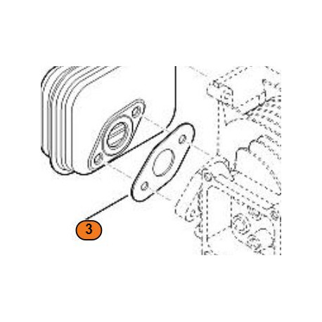 Joint echappement moteur Viking EVC 200.0 Joint echappement moteur Viking EVC 200.0