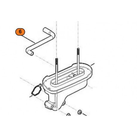 Durite reniflard moteur Viking EVC 4000