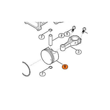 Piston pour moteur Viking EVC 200 Piston pour moteur Viking EVC 200