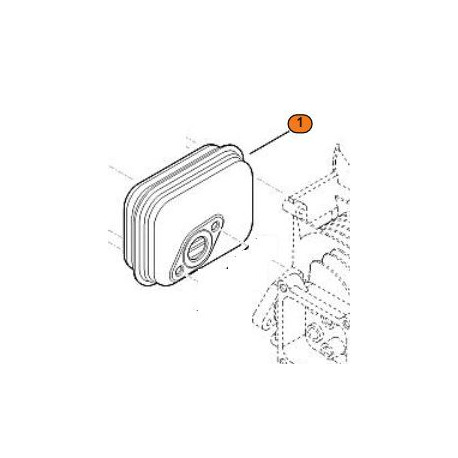 Pot echappement moteur Viking EVC 200.0