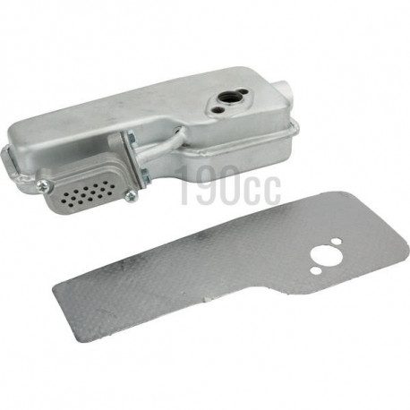 Pot d'echappement pour moteur GGP M150, SV150 et RV150 Pot d'echappement pour moteur GGP M150, SV150 et RV150
