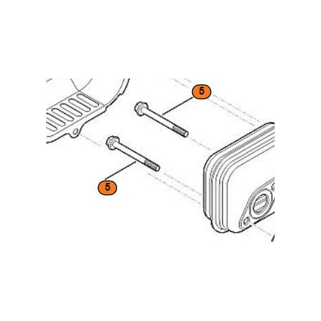 Vis echappement moteur Viking EVC 200.0 Vis echappement moteur Viking EVC 200.0