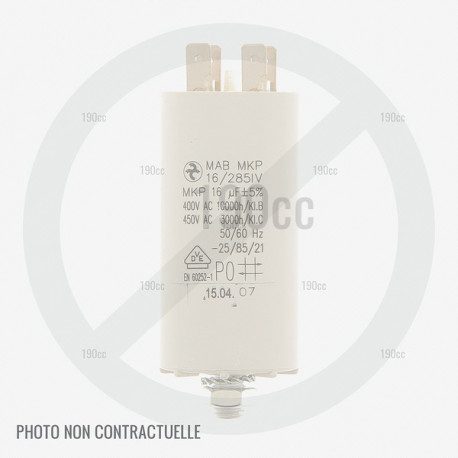Condensateur pour tondeuse Cub Cadet CC 48 EHW, CC 48 ESPHW