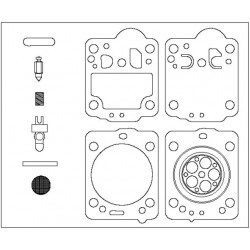 Kit reparation carburateur Mc Culloch CS350, CS390, CS410