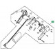 Poignée accélérateur pour débroussailleuse MTD 1033, 1043 et 1045 K
