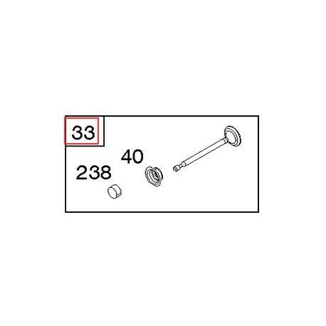 Soupape echappement Briggs Stratton 450E Series, 500E Series, 550E Series OHV, 575EX Series