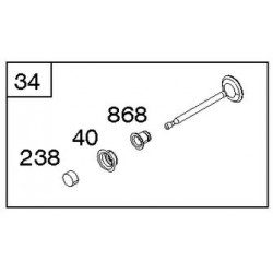 Soupape admission Briggs Stratton E Series
