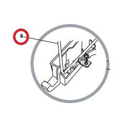 Tige armature de bac de tondeuse GGP