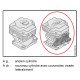 Cylindre piston Stihl FS 460 CEM/CEMK (44 mm)