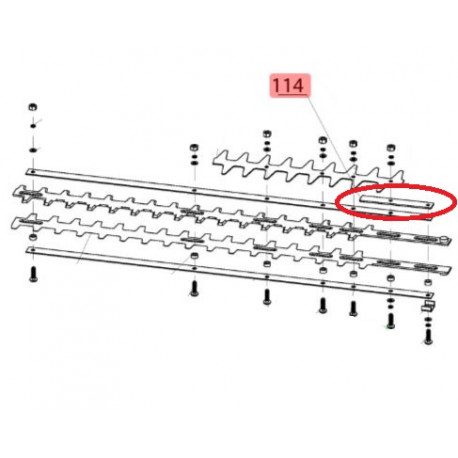 Bande elastique supérieure pour taille haie MTD HT 55 B