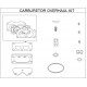 Kit carburateur Briggs Stratton Commercial Series 8270 V Twin OHV