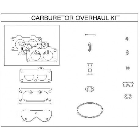 Kit carburateur Briggs Stratton Commercial Series 8270 V Twin OHV Kit carburateur Briggs Stratton Commercial Series 8270 V Twin OHV