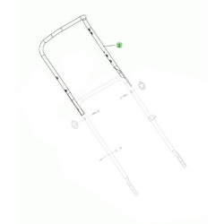 Guidon supérieur pour tondeuse MTD