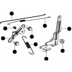 Kit ressort regulateur Mc Culloch pour tondeuse moteur RV150