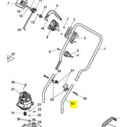 Guidon inférieur GGP 118810076/0 pour tondeuse à gazon Guidon inférieur GGP 118810076/0 pour tondeuse à gazon
