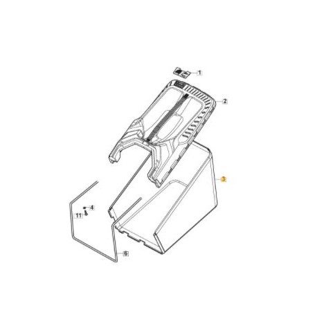 Sac de ramassage pour tondeuse GGP 181102422/0 Sac de ramassage pour tondeuse GGP 181102422/0