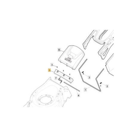 Couvercle de clapet arrère GGP 322109584/0 Couvercle de clapet arrère GGP 322109584/0