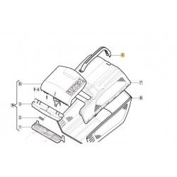 Poignée pour bac de tondeuse GGP 322393716/0 Poignée pour bac de tondeuse GGP 322393716/0