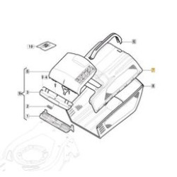 Bac de tondeuse supérieur GGP 322486387/0