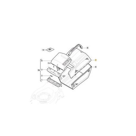 Bac de tondeuse supérieur GGP 322486387/0 Bac de tondeuse supérieur GGP 322486387/0