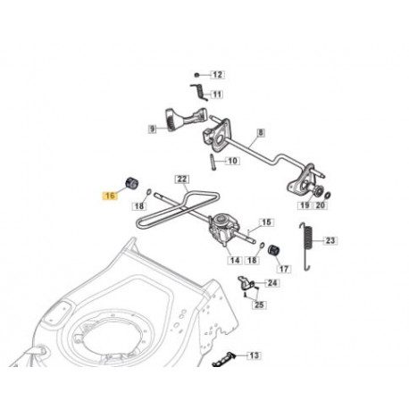 Pignon droit pour tondeuse GGP 322570138/0