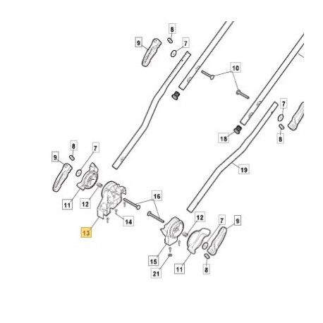 Support guidon droit GGP 322745055/0