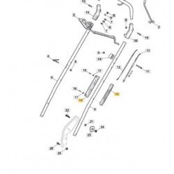 Protection de cable tondeuse GGP 322806644/0