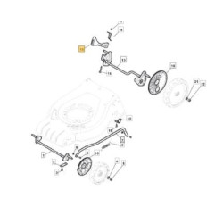 Levier de relevage de coupe GGP 381003458/1