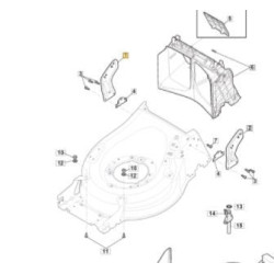 Support droit GGP 381005195/2 pou guidon de tondeuse