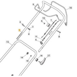 Brancard supérieur de tondeuse GGP 381006787/1